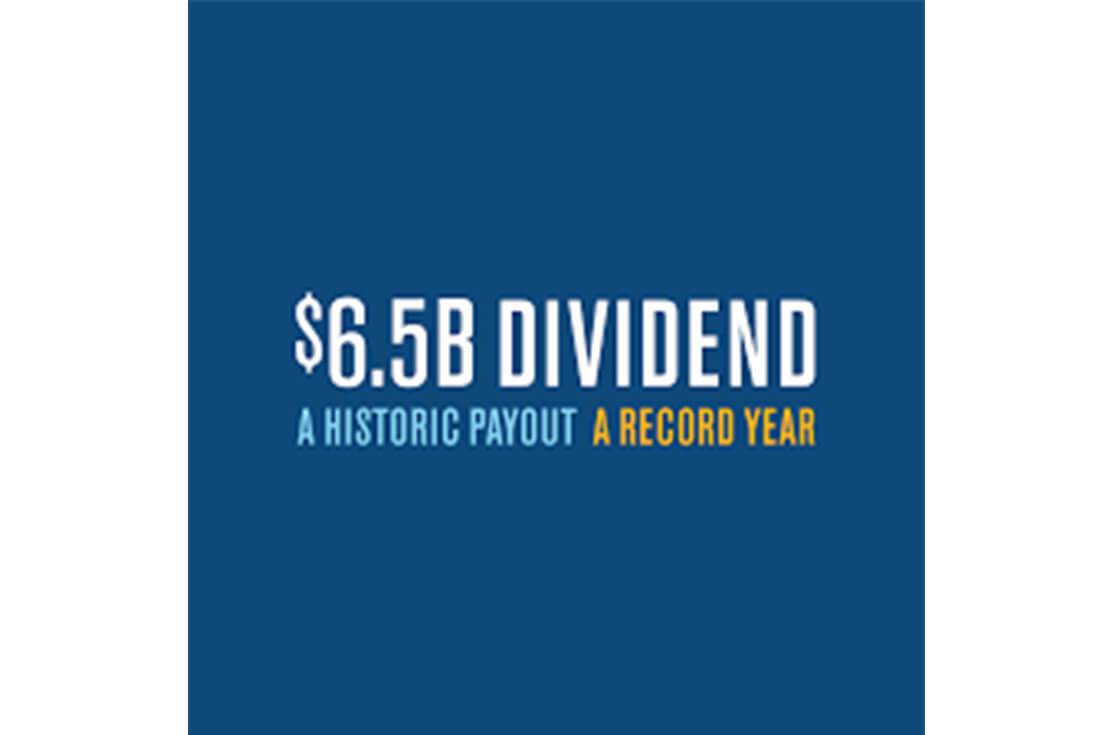 Northwestern Mutual $6.5B dividend from 2021